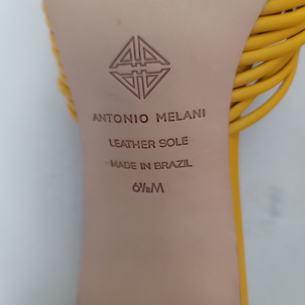 Antonio Melani Carmel Knot  Leather Dress Sandals - Picture 7 of 8